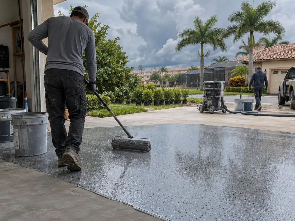 Polyaspartic Floor Coating in Homestead, FL